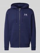 Under Armour Sweatjacke mit Label-Stitching in Marine, Größe L