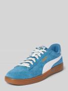 Puma Ledersneaker mit Label-Details Modell 'Smash 3.0' in Hellblau, Gr...