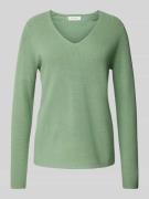 Christian Berg Woman Strickpullover mit abgerundetem V-Ausschnitt in S...