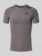 Under Armour T-Shirt mit Label-Print in Anthrazit, Größe L