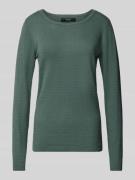 Vero Moda Regular Fit Strickpullover mit Rundhalsausschnitt 'CARE STRU...