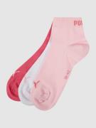 Puma Socken im 3er-Pack in Fuchsia, Größe 35-38