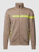 BOSS Green Sweatjacke mit Allover-Muster Modell 'Skaz' in Khaki, Größe...