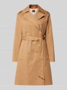 BOSS Orange Trenchcoat mit Bindegürtel in Beige, Größe L