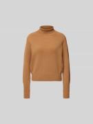 Victoria Beckham Pullover in Rollkragen in Camel, Größe L