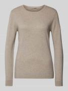 (The Mercer) N.Y. Kaschmirpullover mit Rundhalsausschnitt in Taupe, Gr...