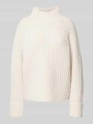 Calvin Klein Womenswear Strickpullover aus Lammwolle mit Stehkragen in...