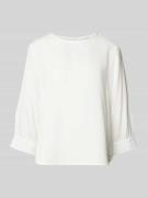 OPUS Blusenshirt mit Rundhalsausschnitt Modell 'Fuketa' in Offwhite, G...