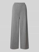 Jake*s Casual Wide Leg Stoffhose mit elastischem Bund in Silber Melang...