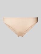 Hanro Slip mit eingefassten Abschlüssen in Beige, Größe L