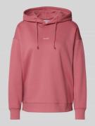 Jake*s Casual Oversized Hoodie mit Label-Print in Altrosa, Größe M