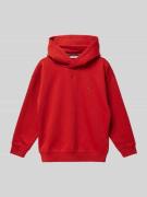 Tommy Hilfiger Teens Hoodie mit Logo-Stitching Modell 'TIMELESS' in Ro...