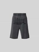 Diesel Sweatshorts mit elastischem Bund in Black, Größe L