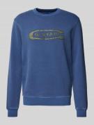 G-Star Raw Sweatshirt mit Label-Print Modell 'Destroyed' in Bleu, Größ...