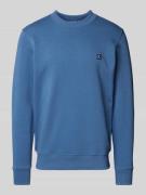 Calvin Klein Jeans Sweatshirt mit Label-Patch in Blau, Größe M