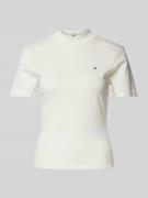 Tommy Hilfiger T-Shirt mit Label-Stitching Modell 'CODY' in Weiss, Grö...