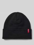 Levi's® Beanie mit Label-Patch Modell 'SLOUCHY RED TAB' in Black, Größ...