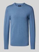 MCNEAL Pullover in Strick-Optik in Jeansblau Melange, Größe S