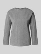 Jake*s Casual Longsleeve mit 3/4-Arm in Silber Melange, Größe L