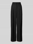 Cambio Wide Leg Stoffhose mit Bundfalten Modell 'ANNY' in Black, Größe...