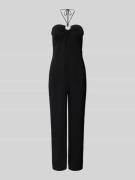 Mango Jumpsuit mit Neckholder in Black, Größe L