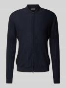 Emporio Armani Strickjacke mit Reißverschluss in Marine, Größe L