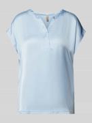 Soyaconcept Blusenshirt mit Tunikakragen Modell 'Tilde' in Hellblau, G...