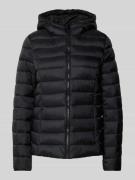 Jake*s Casual Regular Fit Steppjacke mit Kapuze in Black, Größe 42