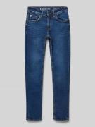 Garcia Slim Fit Jeans mit Label-Patch Modell 'TAVIO' in Blau, Größe 14...