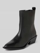 Steve Madden Lederstiefeletten mit Zugschlaufe Modell 'XYLENA' in Blac...