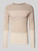 Jack & Jones Strickpullover mit Label-Patch Modell 'HILL' in Beige, Gr...