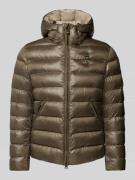 Blauer Usa Regular Fit Steppjacke mit Kapuze Modell 'ADAMS' in Oliv, G...