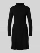 comma Knielanges Strickkleid mit Rollkragen in Black, Größe 34