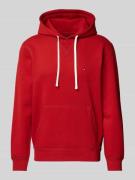 Tommy Hilfiger Loose Fit Hoodie mit Kapuze in Dunkelrot, Größe L