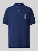 Polo Ralph Lauren Poloshirt mit Logo-Stitching in Marine, Größe M