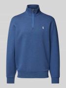 Polo Ralph Lauren Sweatshirt mit Stehkragen in Rauchblau, Größe S