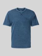 Pepe Jeans T-Shirt mit Label-Stitching Modell 'Silverton' in Dunkelbla...