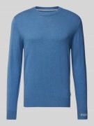 Pepe Jeans Strickpullover mit Rundhalsausschnitt Modell 'Andre' in Bla...