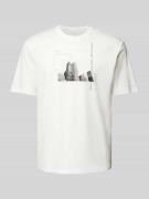 ARMANI EXCHANGE T-Shirt mit Label-Print Modell 'NewYork Building' in W...