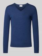 OLYMP Level Five Slim Fit Strickpullover mit gerippten Abschlüssen in ...