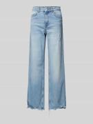 Only Wide Leg Jeans mit Fransen Modell 'JUICY' in Jeansblau, Größe 26/...