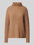 (The Mercer) N.Y. Strickpullover aus Kaschmir mit Stehkragen in Camel ...