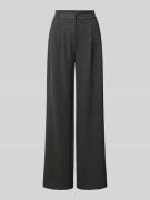 JAKE*S STUDIO WOMAN Wide Leg Stoffhose mit Bundfalten in Dunkelgrau Me...