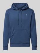 G-Star Raw Hoodie mit Logo-Stitching in Jeansblau, Größe XXL