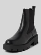 Tamaris Chelsea Boots in Leder-Optik in Black, Größe 41