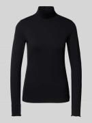 Marc Cain Longsleeve mit Stehkragen in Black, Größe 36