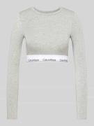 Calvin Klein Underwear Cropped Longsleeve mit Rundhalsausschnitt in He...