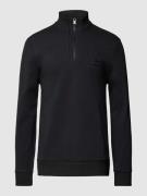 BOSS Sweatshirt mit Stehkragen Modell 'Sidney' in Black, Größe L