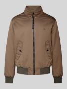 Marc O'Polo Harrington Jacket mit Stehkragen in Beige, Größe S