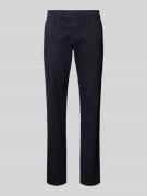 MAC Slim Fit Hose mit Label-Applikation Modell 'Lennox' in Marine, Grö...